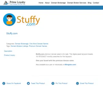 Stuffy.com(Contact our domain brokers for details) Screenshot