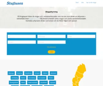 Stugbasen.com(Boka mysiga stugor direkt av ägaren) Screenshot