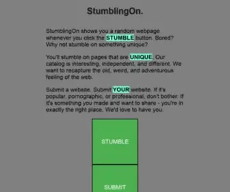 Stumblingon.com(Random) Screenshot