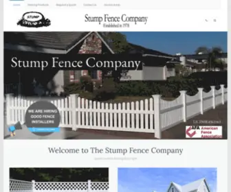 Stumpfence.com(  Fence Contractors And Builders) Screenshot