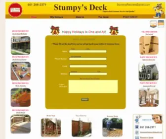 Stumpysdeck.com(Deck Contractors & Builders MN) Screenshot