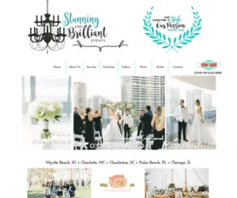 Stunningandbrilliantevents.com(Wedding & Event Planning Myrtle Beach) Screenshot