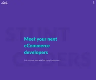 Stuntcoders.com(E-commerce development at its finest) Screenshot