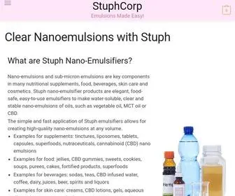 Stuphcorp.com(Emulsions Made Easy) Screenshot