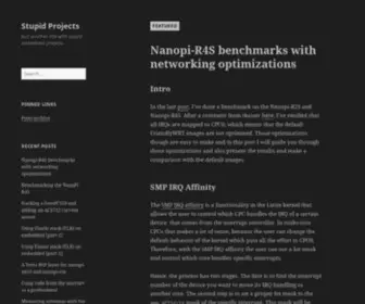 Stupid-Projects.com(Just another site with stupid embedded projects) Screenshot