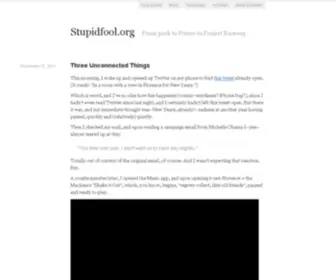 Stupidfool.org(Ben trott) Screenshot