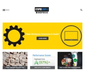 Stupidsimplewp.com(Wordpress Tutorials For Complete Beginners) Screenshot