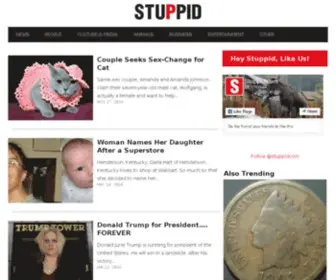 Stuppid.com(Trending Stupid News) Screenshot
