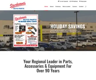 Sturdevants.com(Sturdevant's Auto parts) Screenshot