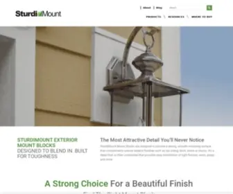 Sturdimount.com(Exterior Mount Blocks Home) Screenshot