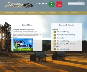 Sturgis-SD.gov(City of Sturgis) Screenshot