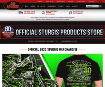 Sturgisproducts.com(Sturgis Motorcycle Rally Shirts Hats Patches and Accessories by Hot Le) Screenshot