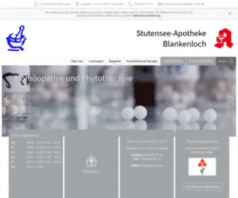 Stutensee-Apotheke.de(Stutensee-Apotheke Blankenloch inStutensee) Screenshot