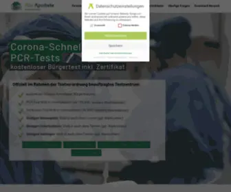 Stuttgart-Coronatest.de(Corona-Schnelltestzentrum Stuttgart Untertürkheim und Marienplatz) Screenshot