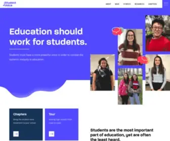 Stuvoice.org(A nationwide student) Screenshot