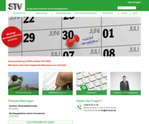 STV-Bonn.de(Saatgut-Treuhandverwaltungs GmbH (STV)) Screenshot