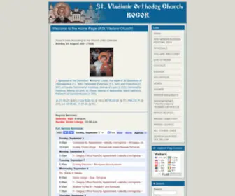 STvladimiraami.org(Vladimir Orthodox Church) Screenshot