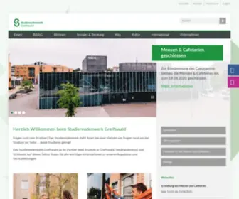 STW-Greifswald.de(Studierendenwerk Greifswald) Screenshot