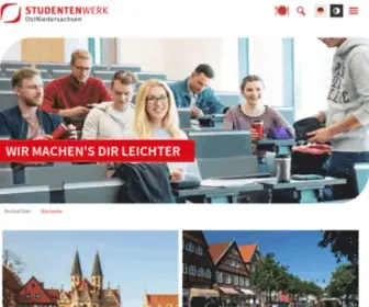 STW-ON.de(Studentenwerk OstNiedersachsen) Screenshot
