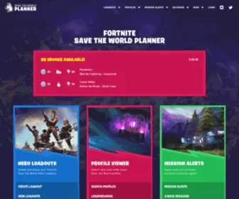 STW-Planner.com(Fortnite Save the World Planner) Screenshot