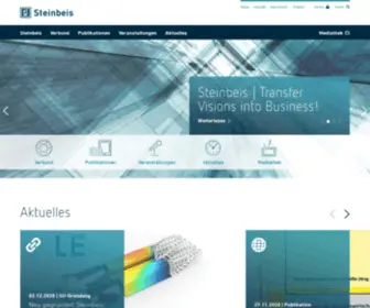 STW.de(Steinbeis gilt weltweit als eines der Markenzeichen für erfolgreichen unternehmerischen Wissens) Screenshot