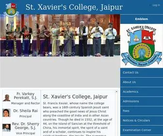 Stxaviersjaipur.in(Xavier's College) Screenshot