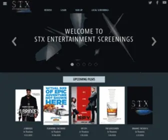STxtickets.com(STX Entertainment Screenings Home) Screenshot
