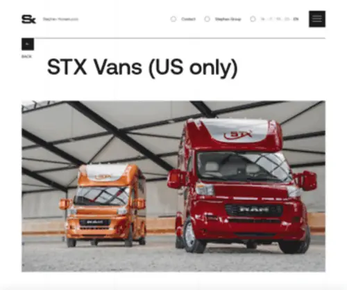 STxvans.com(STX Vans (US only)) Screenshot