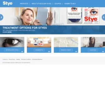 Stye.com(Treatment for Dry Eyes & Sterile Lubricant Eye Ointment) Screenshot