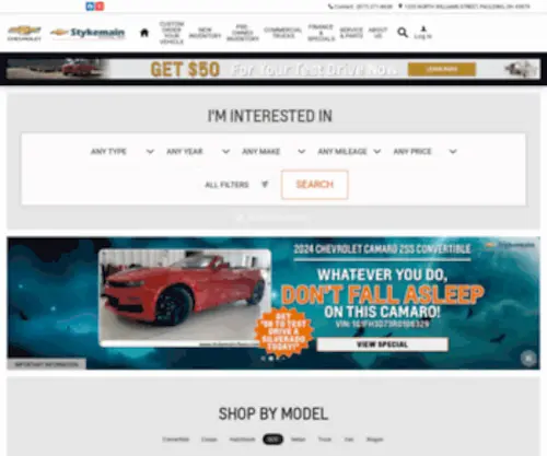 STykemainchevy.com(Stykemain Chevrolet) Screenshot