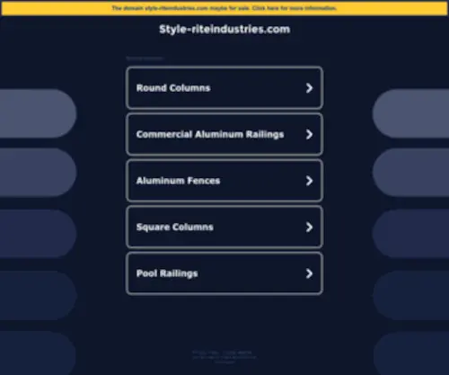 STyle-Riteindustries.com(STyle Riteindustries) Screenshot