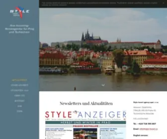 STyle-Travel.cz(Style travel agency) Screenshot