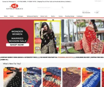STylearray.com(Style Array : Online Shopping Site Wide Range of Women's Ethnic Wear) Screenshot