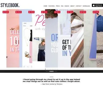 STylebookapp.com(Stylebook Closet App) Screenshot