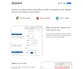 STylebot.dev(Home) Screenshot