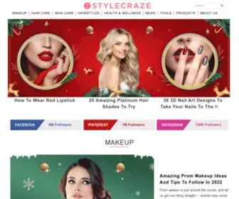 STylecraze.com(Beauty blog) Screenshot
