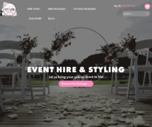 STyledeventhire.com.au(Styled Event Hire Prop Hire & Event Planning & Styling) Screenshot