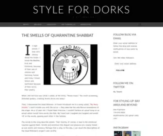 STylefordorks.com(Style For Dorks) Screenshot
