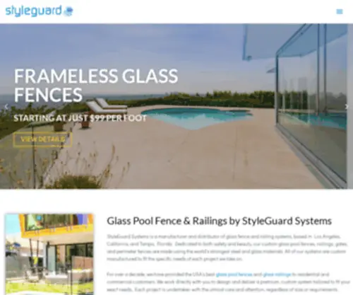 STyleguardsystems.com(Glass Pool Fence & Railing Systems) Screenshot