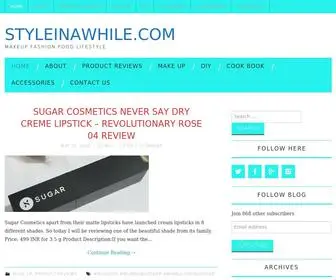 STyleinawhile.com(Makeup Fashion Food Lifestyle) Screenshot