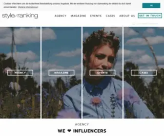 STyleranking.de(Influencer Marketing Agentur) Screenshot