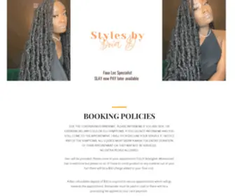 STylesbybriad.com(Styles By Bria D) Screenshot