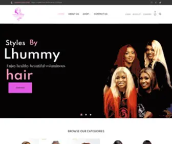 STylesbylhummyhair.com(Luxury hair bundles) Screenshot