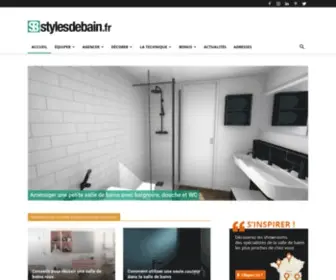 STylesdebain.fr(Est un site dédié à l'aménagement de la salle de bains et des toilettes) Screenshot