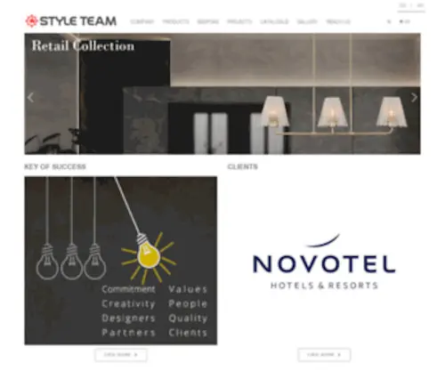 STyleteam.com.eg(Style Team for Lighting) Screenshot