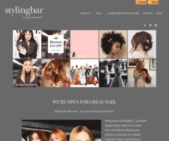 STylingbar.com(Houston Salon and Color Bar) Screenshot