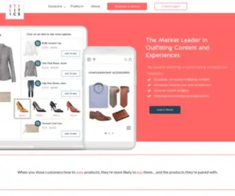 STylitics.com(Outfitting & Styling Technology For Retailers (Get Demo)) Screenshot
