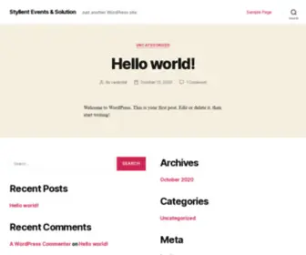 STYllentevents.com(Just another WordPress site) Screenshot