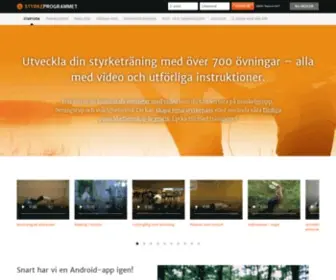 STYrkeprogrammet.se(över 700 övningar för styrketräning) Screenshot