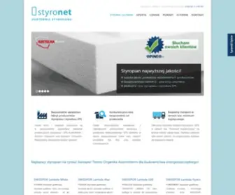 STyronet.pl(Hurtownia styropianu grafitowego i styroduru XPS Austrotherm) Screenshot